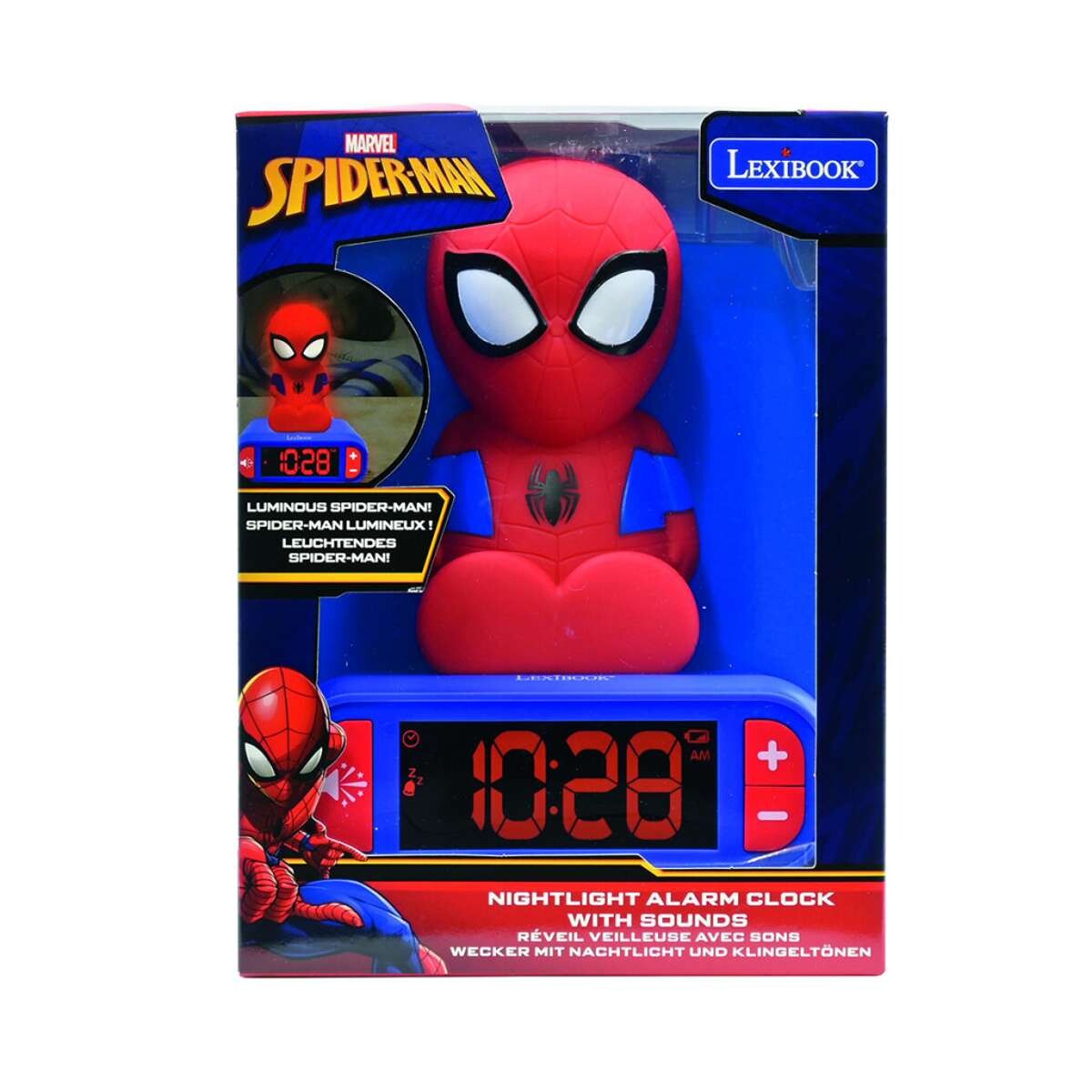 Reloj Despertador Digital 3D Lexibook - Spiderman 