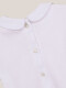 Camiseta Con Cuello Bebe Blanco