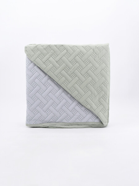 COLCHA 2 PLAZAS CON FUNDAS VERDE