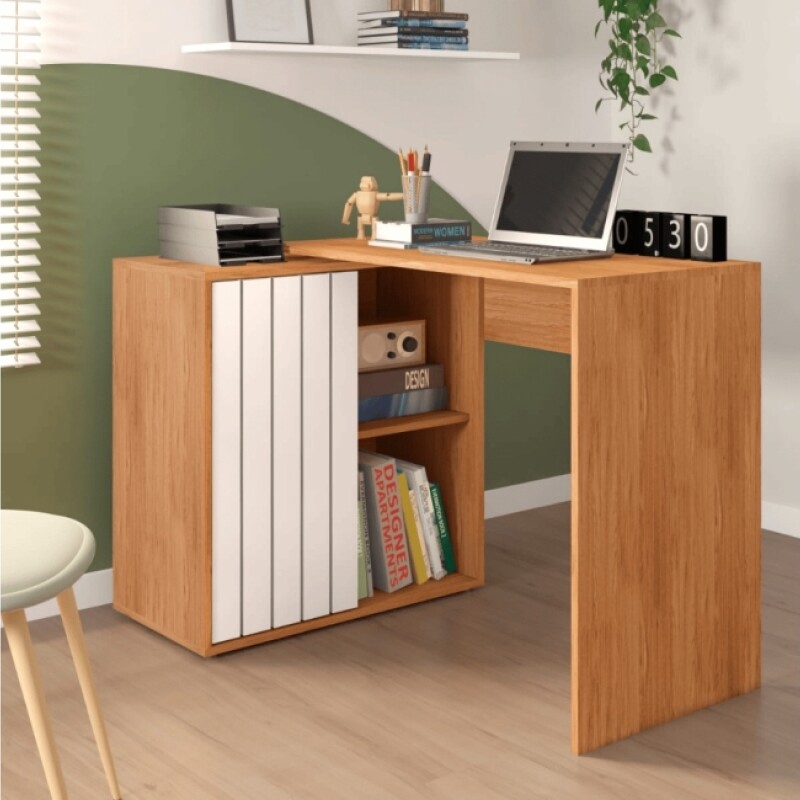 Escritorio Tech Esquinero Feijo/ White ( Mobil) Escritorio Tech Esquinero Feijo/ White ( Mobil)