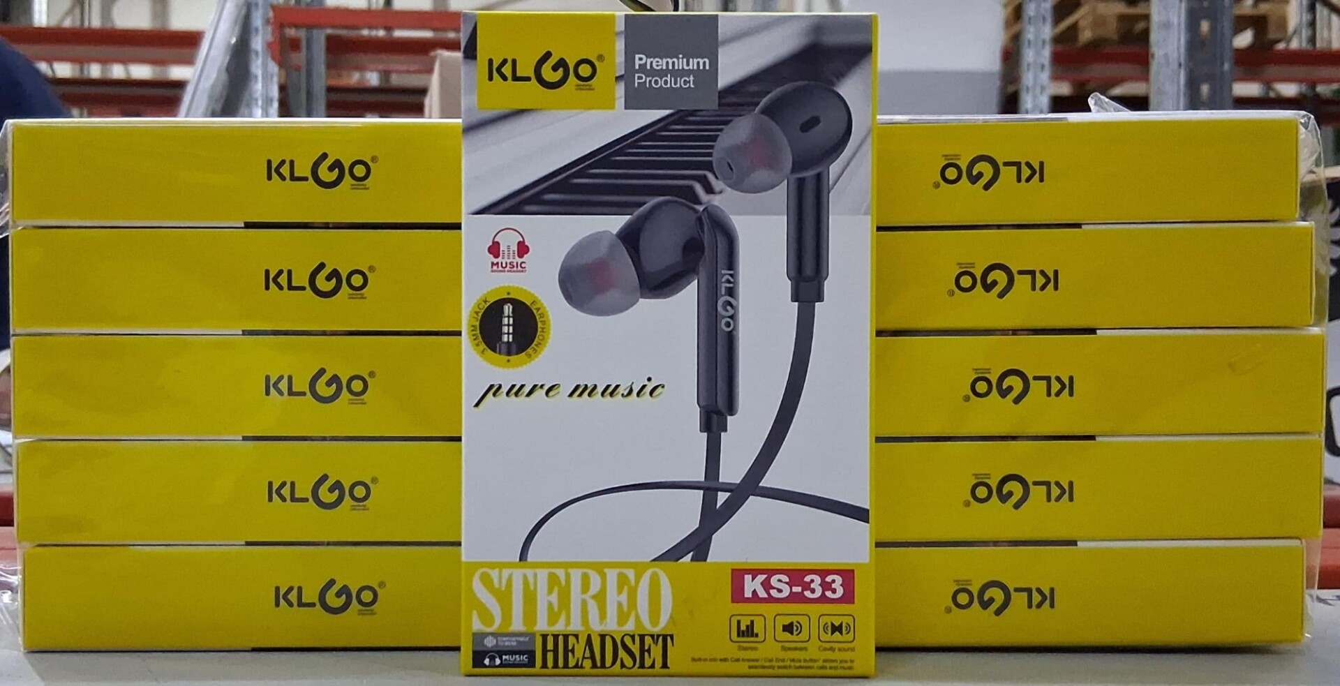 AURICULARES KLGO C/CABLE AUX 3.5MM KG KS33 EN CAJA (HE1724) 