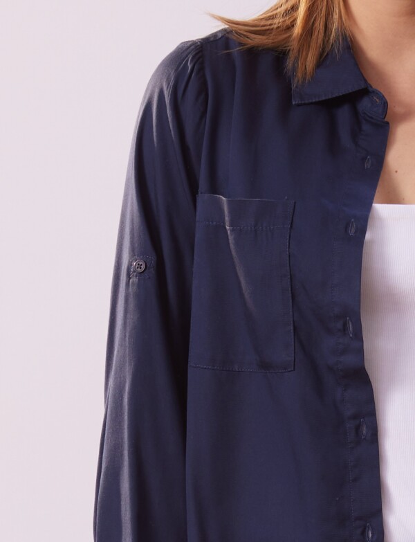 Camisa Bolsillos MARINO