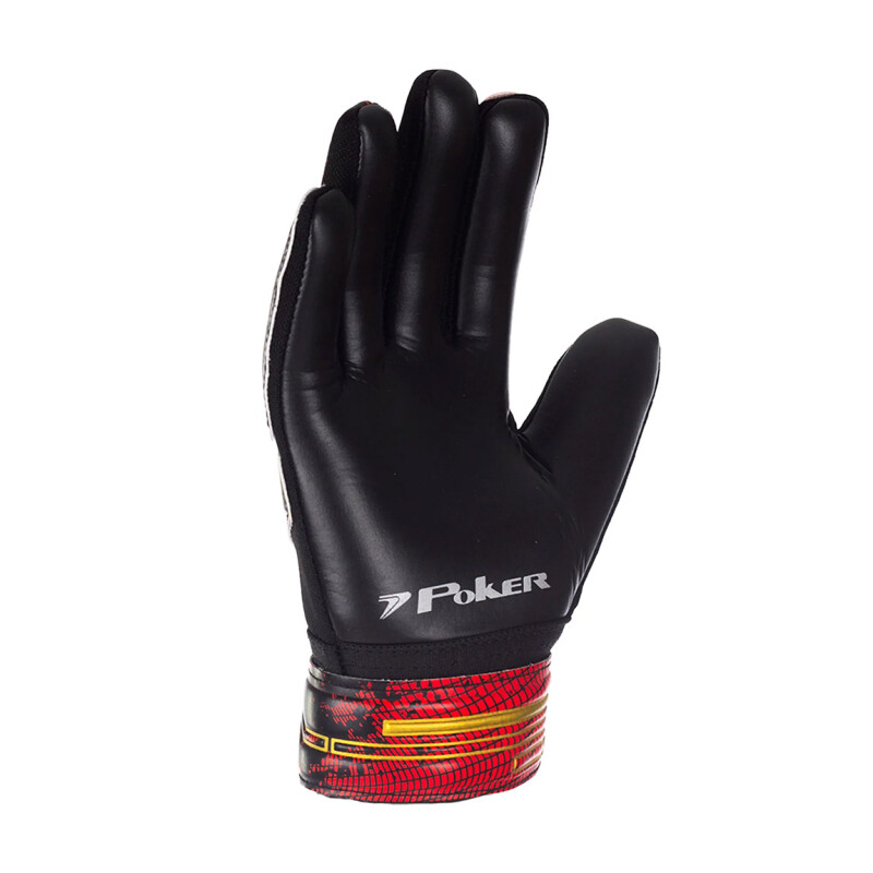 Guantes Golero Entrenamiento Poker Rojo-Negro