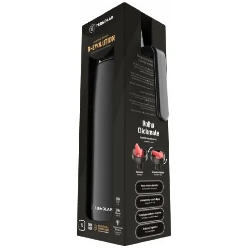 Termo Termolar Revolution Negro 1 Lts Termo Termolar Revolution Negro 1 Lts