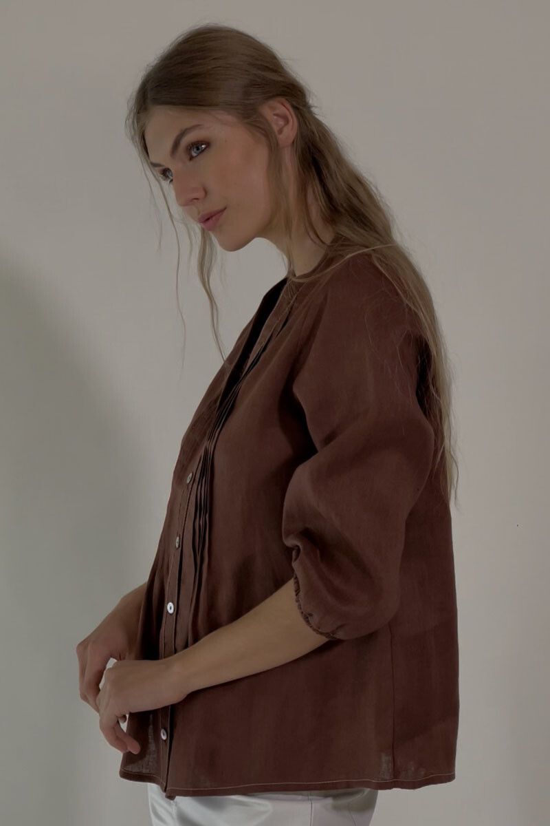 Camisa camelia Chocolate