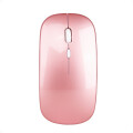 Mouse Inalámbrico Tipo Mac USB Recargable Rosado