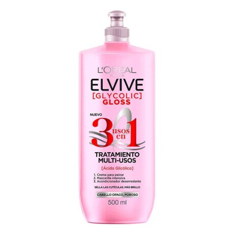 Tratamiento Multi Uso Elvive Glycolic Gloss 3en1 500ml Tratamiento Multi Uso Elvive Glycolic Gloss 3en1 500ml