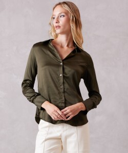 Camisa Saten OLIVA