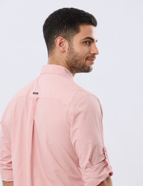 CAMISA CUADROS DE ALGODÓN Rosa