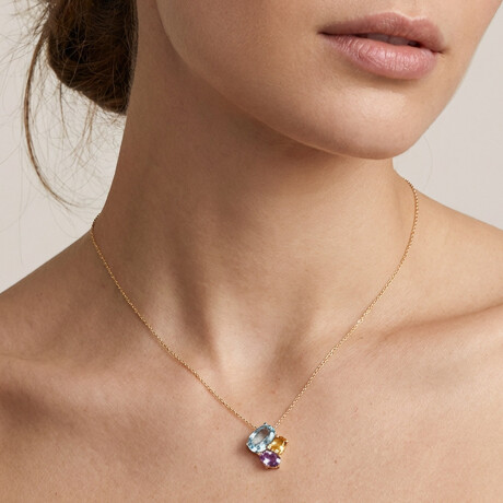 Colgante con cadena Saint Tropez de oro amarillo 18k Colgante con cadena Saint Tropez de oro amarillo 18k