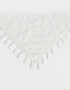 Vinchas Textiles Con bordado Vincha Con Borlas - Blanco Crudo
