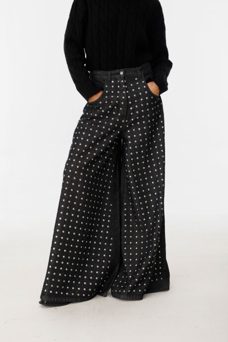 Pantalon Borchie Negro