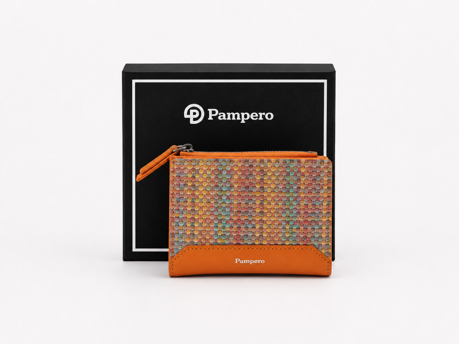 MONEDERO CHICO TELAS - Naranja 