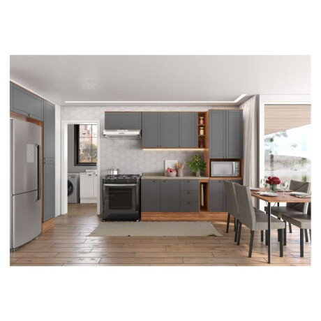 Bajo Mesada Americana 120cm Gris
