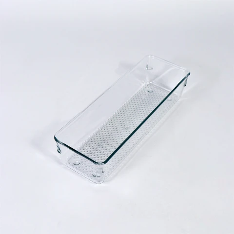 ORGANIZADOR RECT ACRIL TRANSP 23X8X5CM Unica