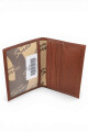 Porta documentos con visor Marrón
