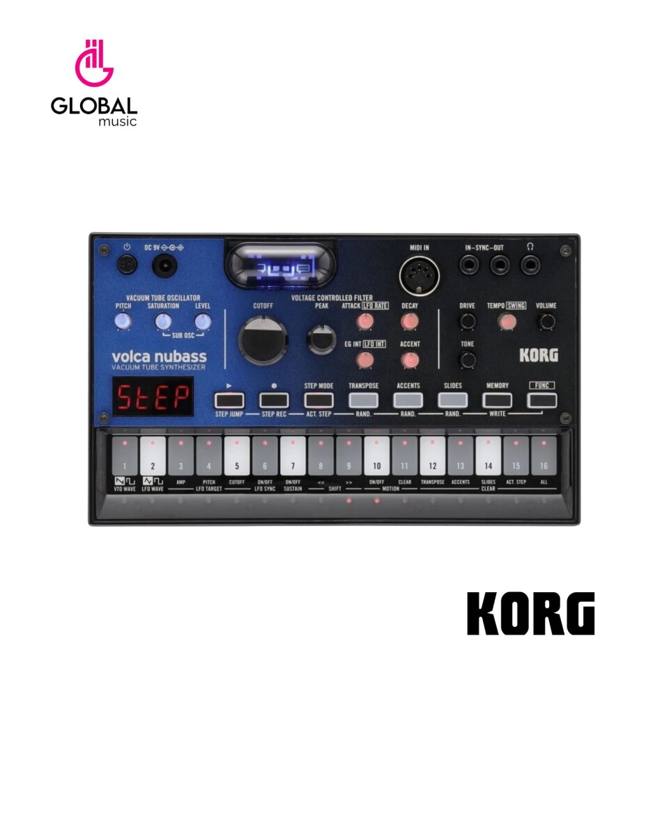 Korg Volca Nubass Sintetizador De Bajo Valvular 