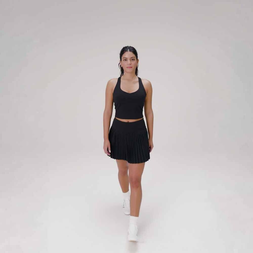 Tank Anywhere Cropped Built-In Tank Mujer Black