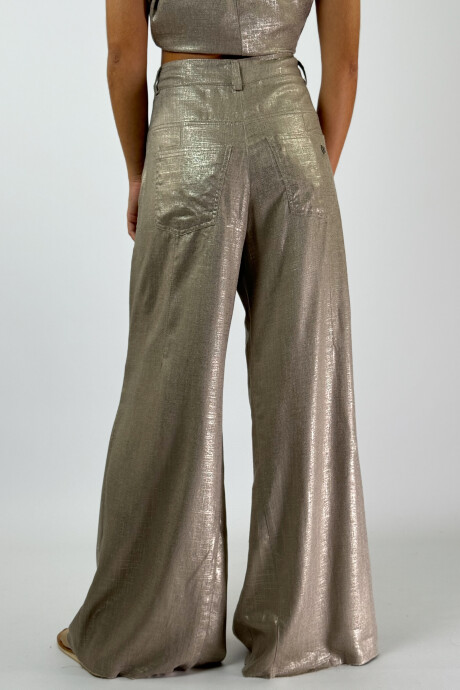 PANTALON JACINTO NEW METALIZADO Champagne