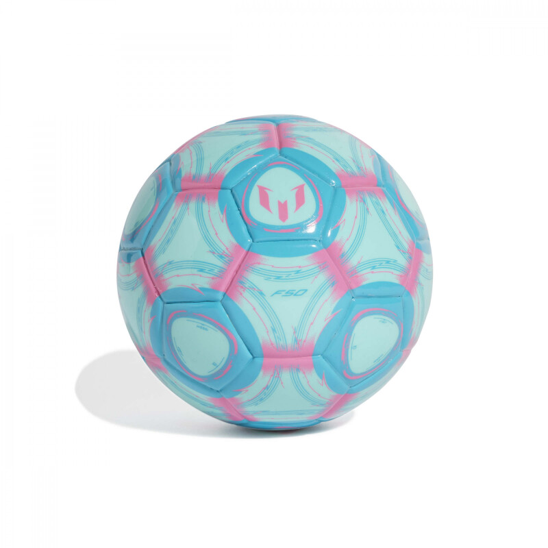 Futbol Sala - Adidas - Adidas Pelota MESSI MINI de Niños - JE6458 Verde Agua-rosado