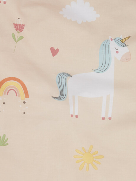 Juego funda nórdica junior STEFFI 100x140 rosa Juego funda nórdica junior STEFFI 100x140 rosa