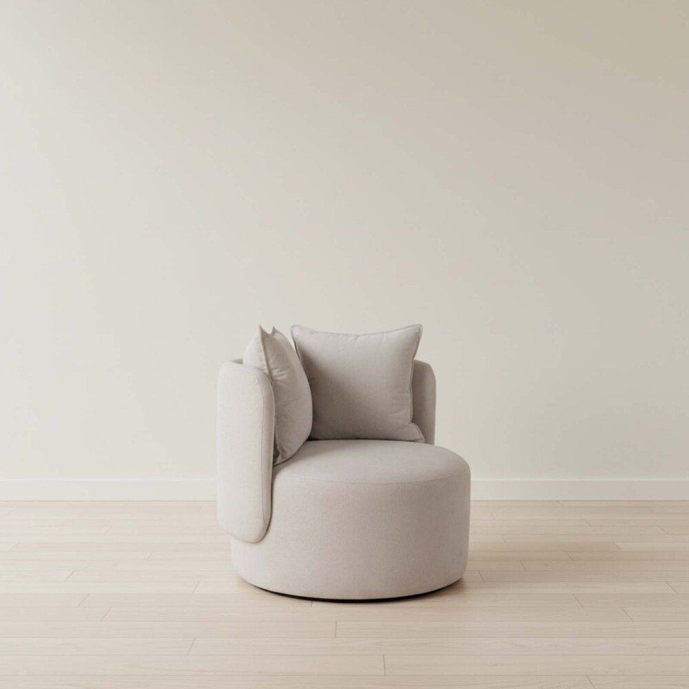 BUTACA 1 CUERPO TELA NATURAL-BEIGE LUNA NATURAL