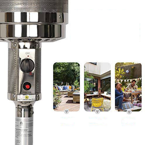 Estufa De Patio Xion Xi-gas44-inox ESTUFA PATIO SUPERGAS XION INOX GAS44