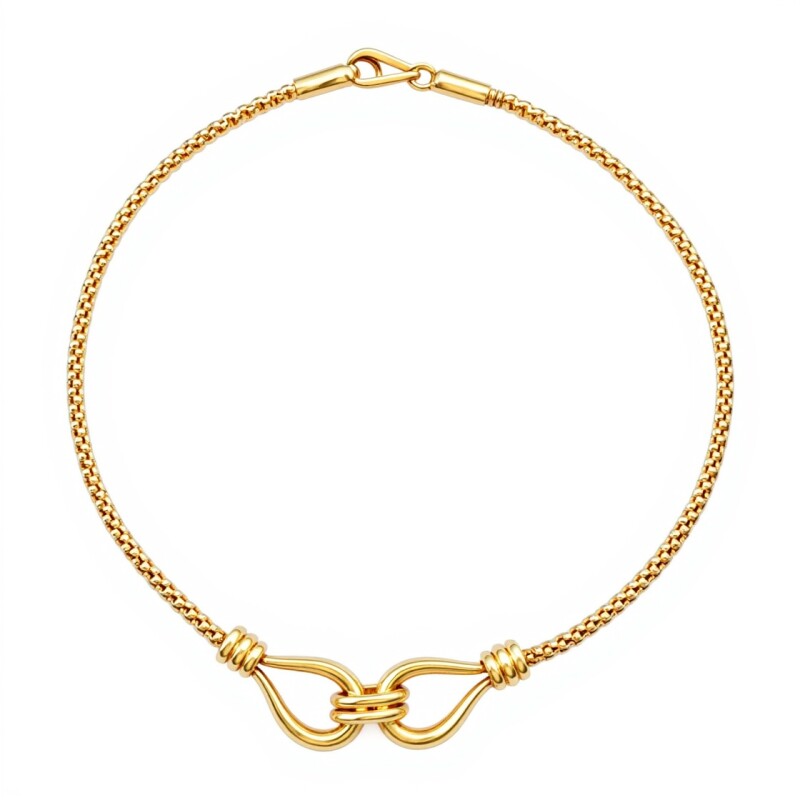 Pulsera Lazos córdon-Oro bajo-Sin Piedra-PU8047 sinpiedra