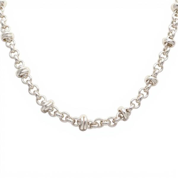 Cadena Rolo Enlazado - Plata 925 - Sin Piedra - CD3467 sinpiedra