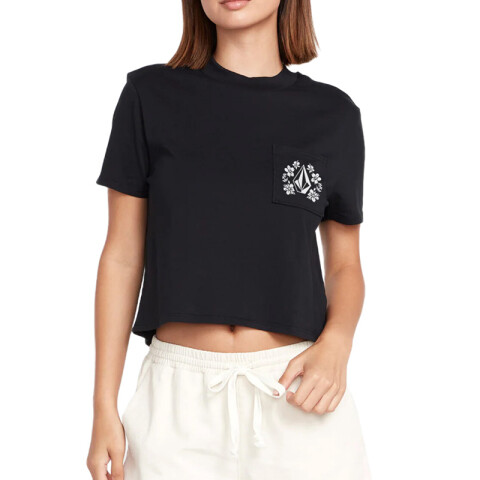 Remera Volcom Pocket Dial Tee Negro