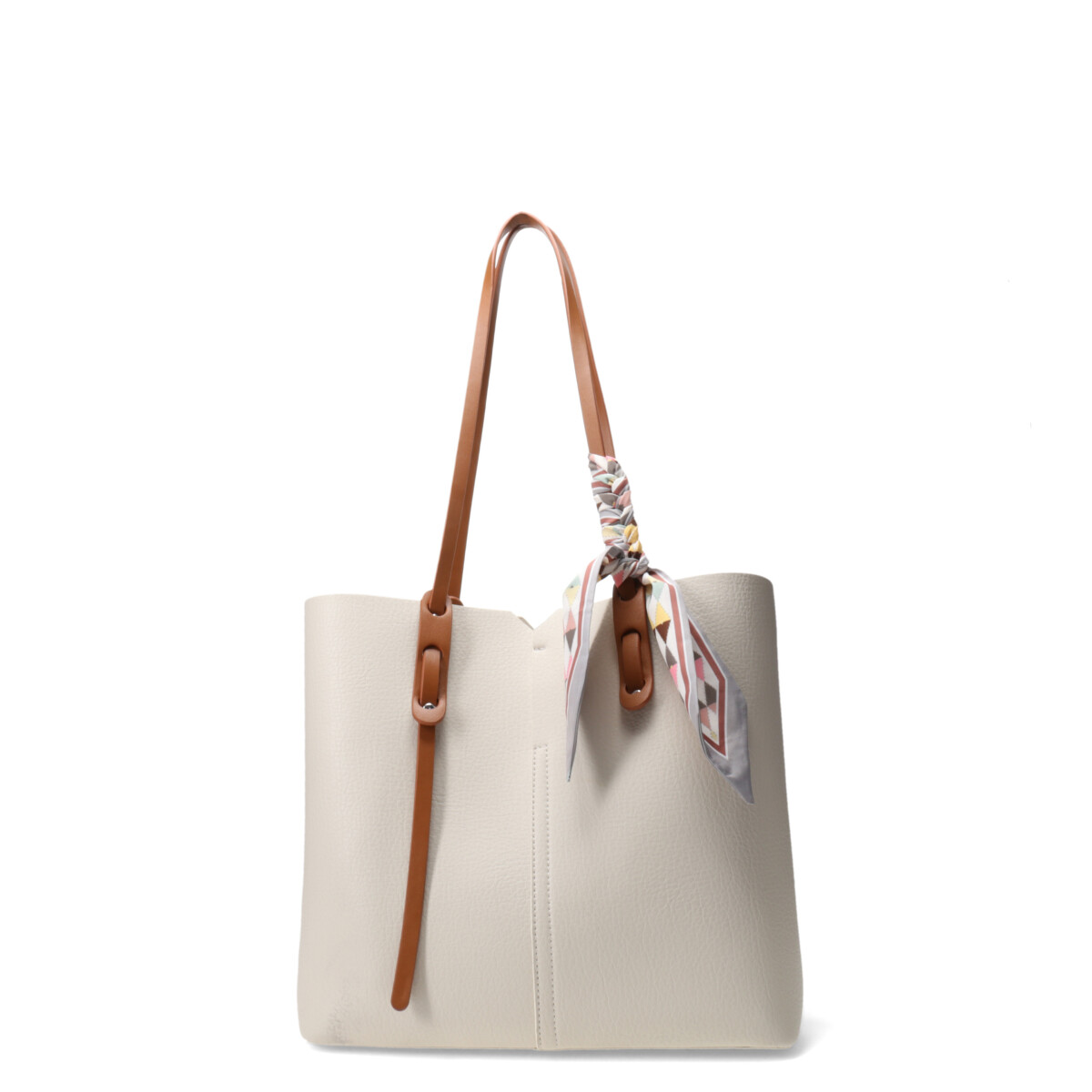 Cartera CHIEF con pañuelo decorativo MissCarol - Beige 