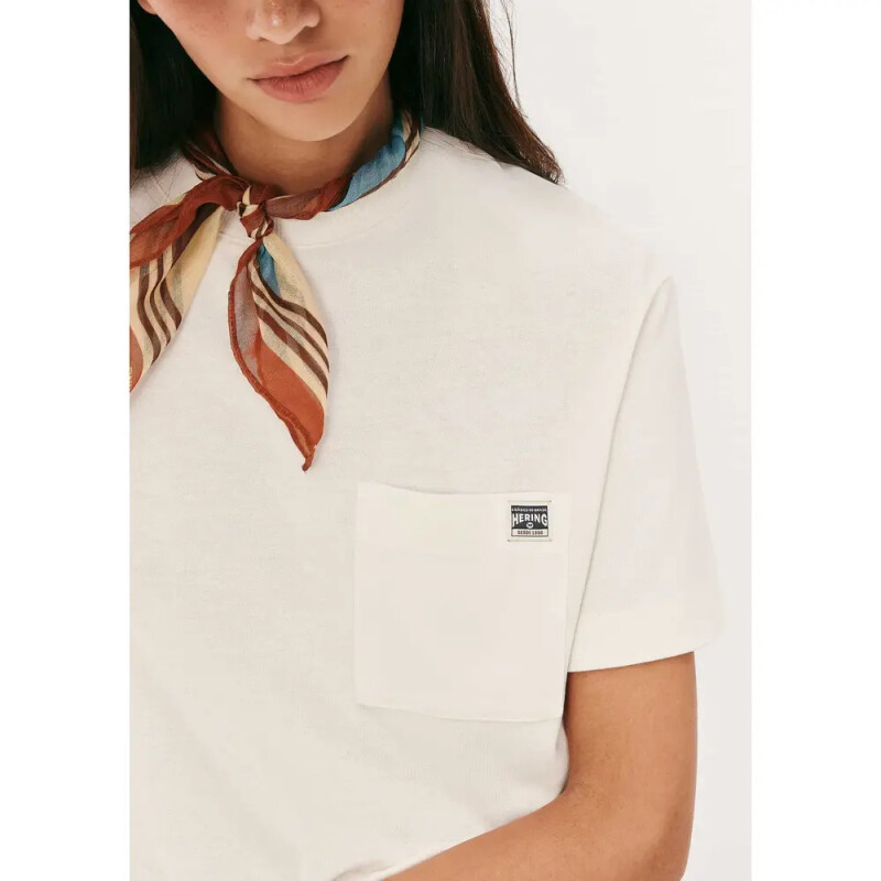 CAMISETA MM FEM BEGE MESCLA