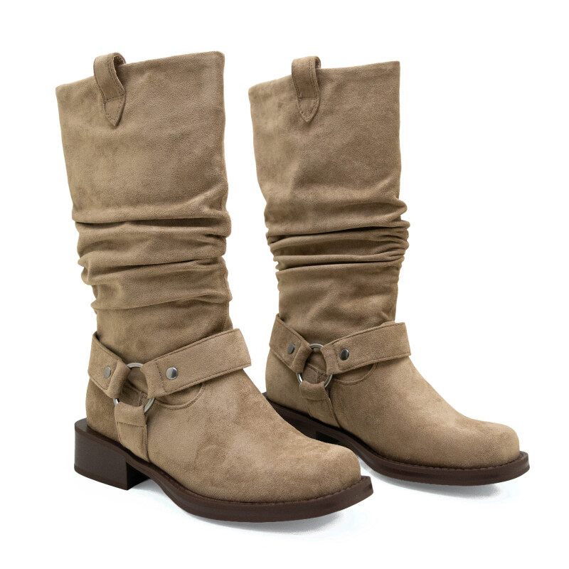 Botas Country caña alta de Mujer - HX2946-B9045 Beige