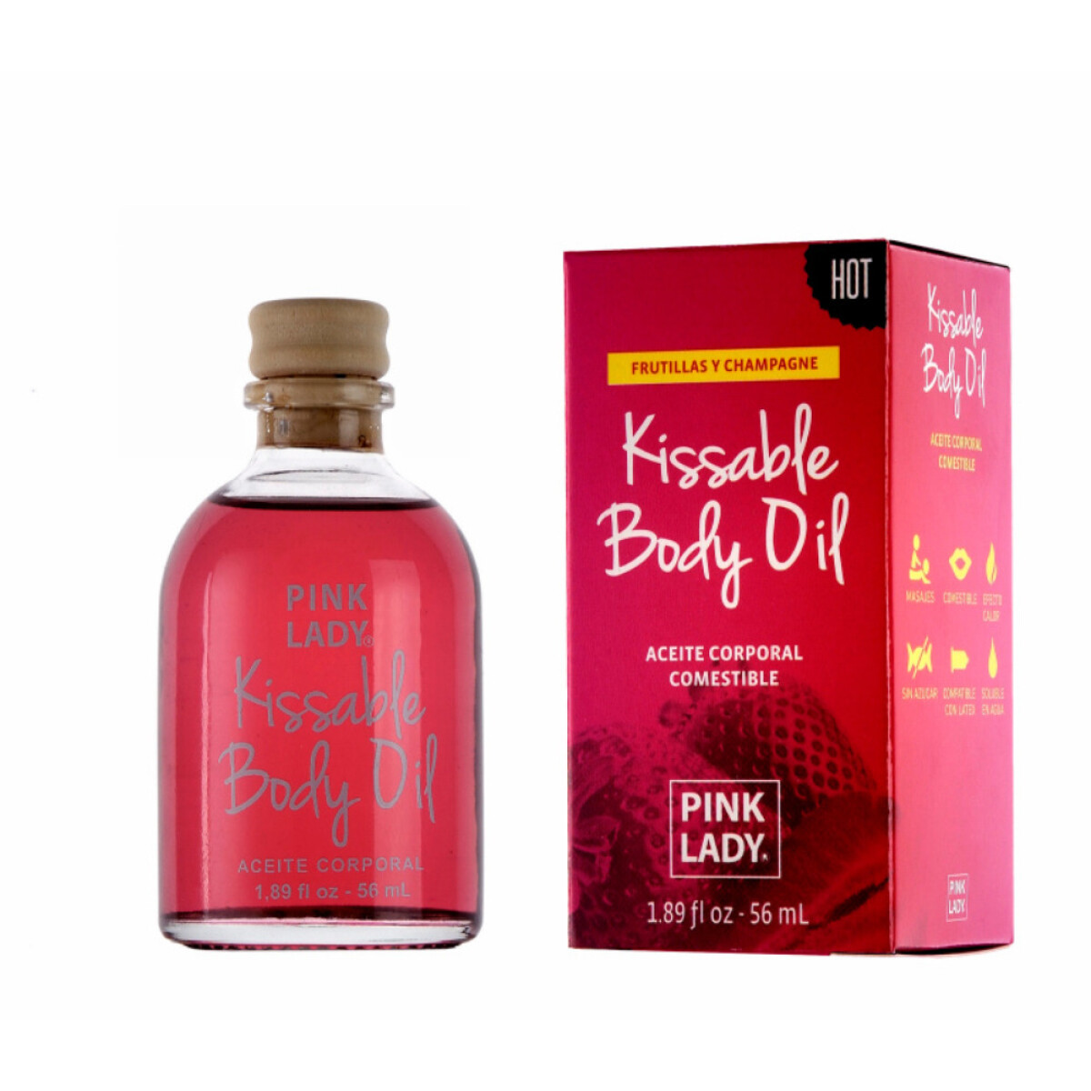 Aceite Íntimo Pink Lady Frutilla & Champagne 56ml 