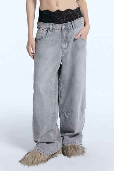 JEAN DENIM MICA Gris