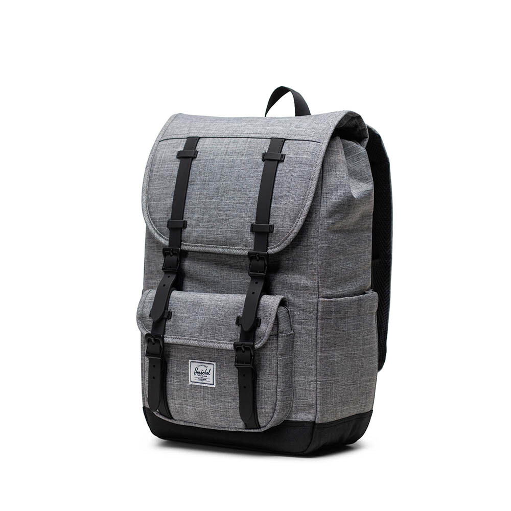 Herschel Little America Mid Backpack Raven Crosshatch
