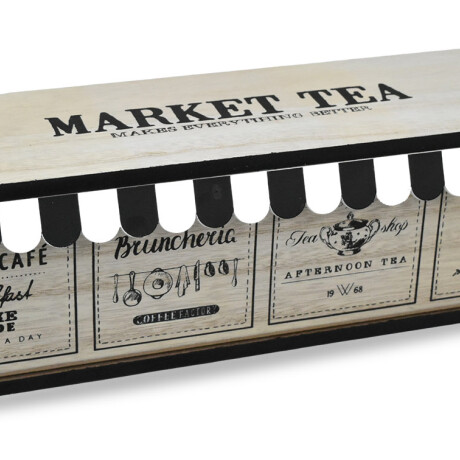 CAJA DE TE MADERA 5 DIVISIONES TAPA MADERA ABERTURA FRONTAL 37X10X11CM 26906 CAJA DE TE MADERA 5 DIVISIONES TAPA MADERA ABERTURA FRONTAL 37X10X11CM 26906