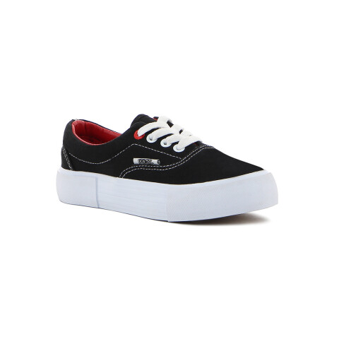 Pony Soho Canvas Platform Kids BLACK Negro