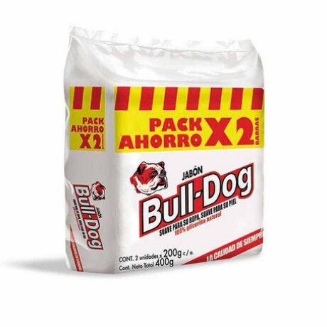 JABON BARRA BULL DOG 200 GR X 2 UNID PACK AHORRO JABON BARRA BULL DOG 200 GR X 2 UNID PACK AHORRO