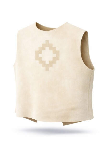 Chaleco Gamuza Guarda pampa crudo