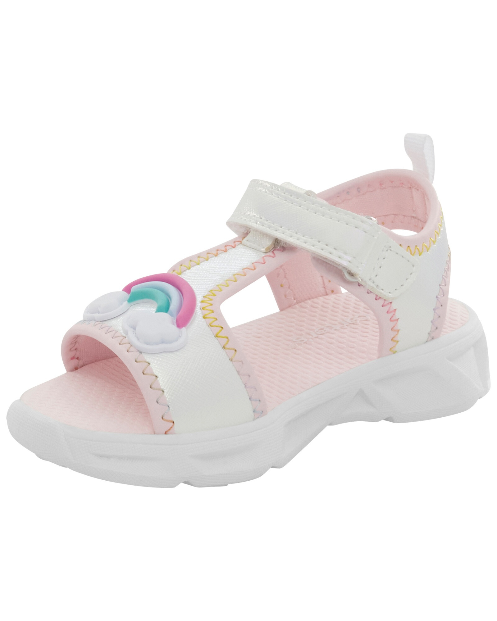 Sandalias jani con luces y velcro, diseño arcoíris Sandalias jani con luces y velcro, diseño arcoíris