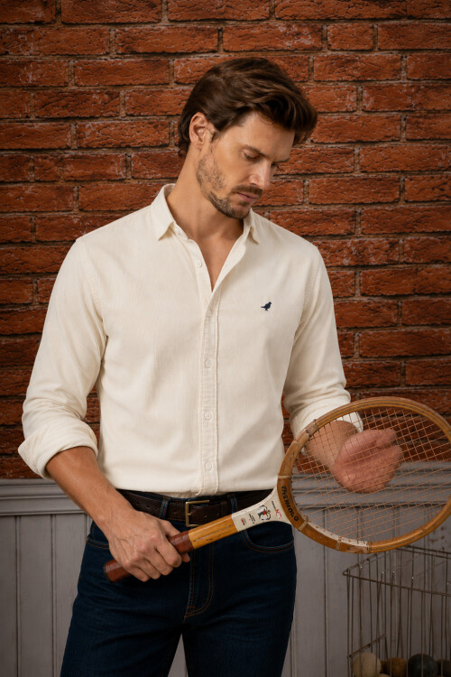 Camisa Pana Slim Natural