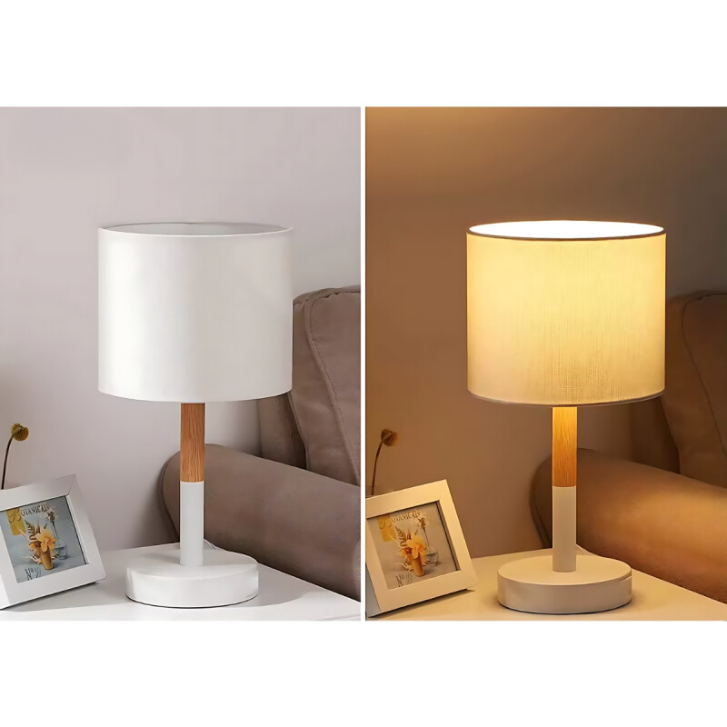 Lampara Portatil De Escritorio Led Nordica Florencia Blanco