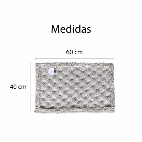 Alfombra Rectangular Dos Texturas Natural Liviana Moderna Beige