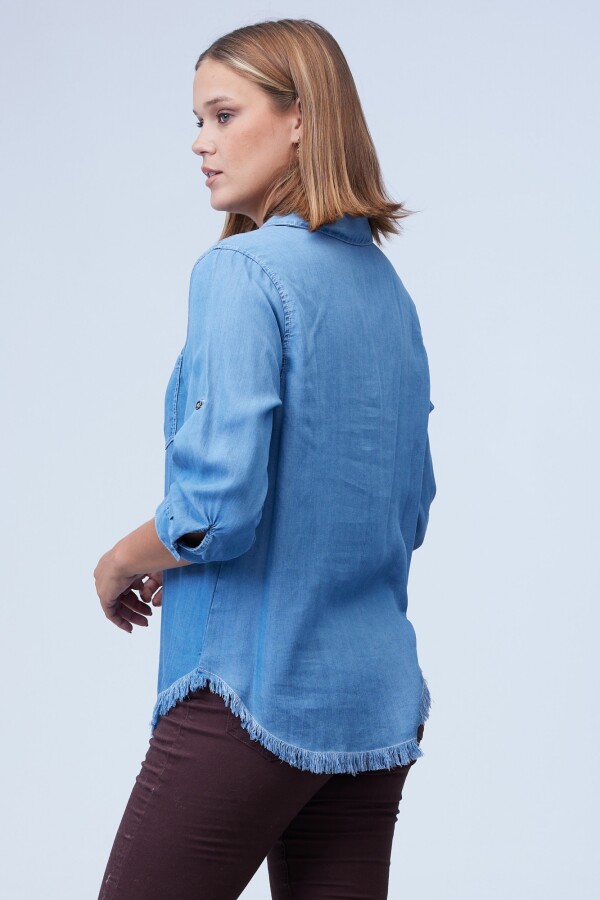 Camisa Tencel Flecos JEAN