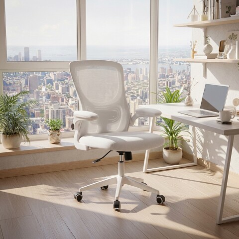 Silla de escritorio Oficina Sillon Ejecutiva Ergonomica Apoyabrazos Regulables IMBACK Color Blanco Silla de escritorio Oficina Sillon Ejecutiva Ergonomica Apoyabrazos Regulables IMBACK Color Blanco