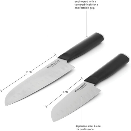 Cuchillas Santoku Set 2 Unidades KitchenAid Cuchillas Santoku Set 2 Unidades KitchenAid