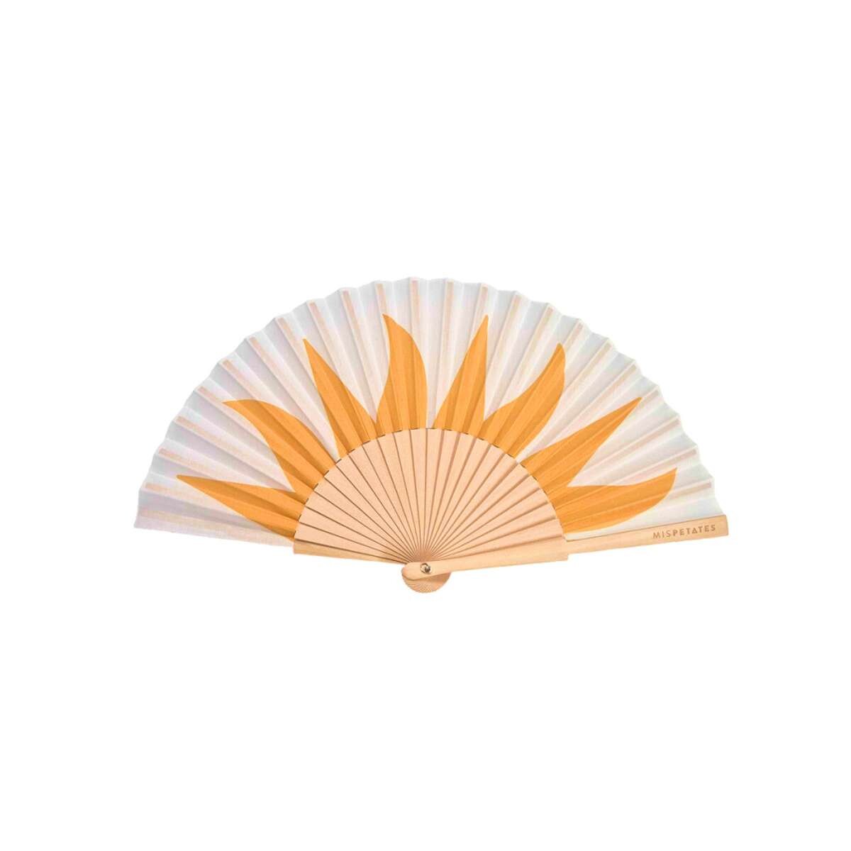 Abanico diseños en amarillo - Rayos 