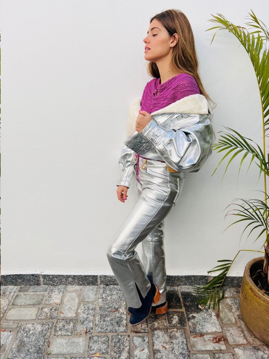 Leather Jeans Galácticos - Plateado 