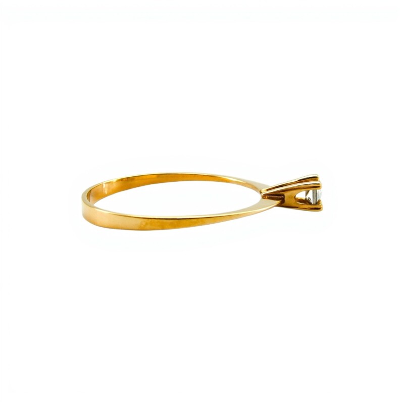 Anillo Solitario-Oro Bajo-Piedra zirconia-AN8076 conpiedra
